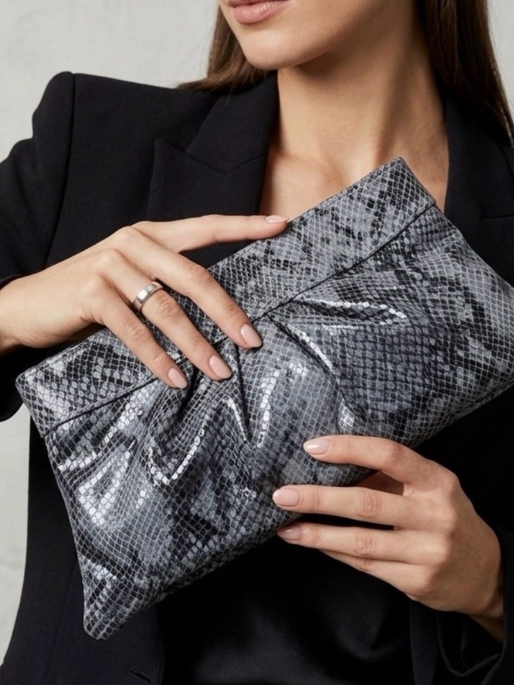 Lauren Merkin Leather Clutch Bag